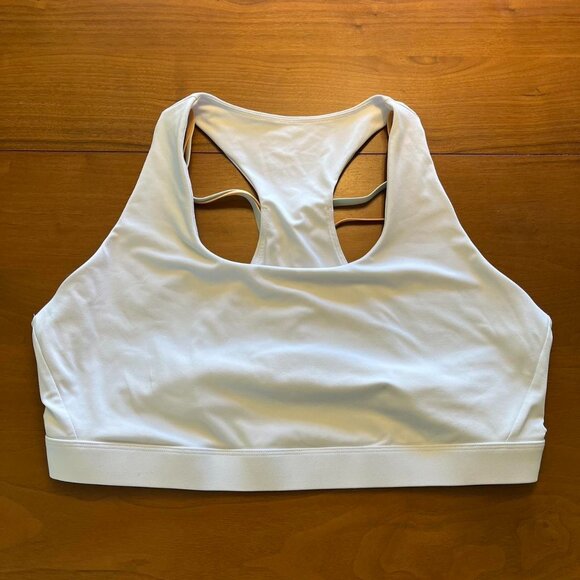 Fabletics Other - Fabletics White Sports Bra Adjustable Straps, Large Supportive Athletic Wear